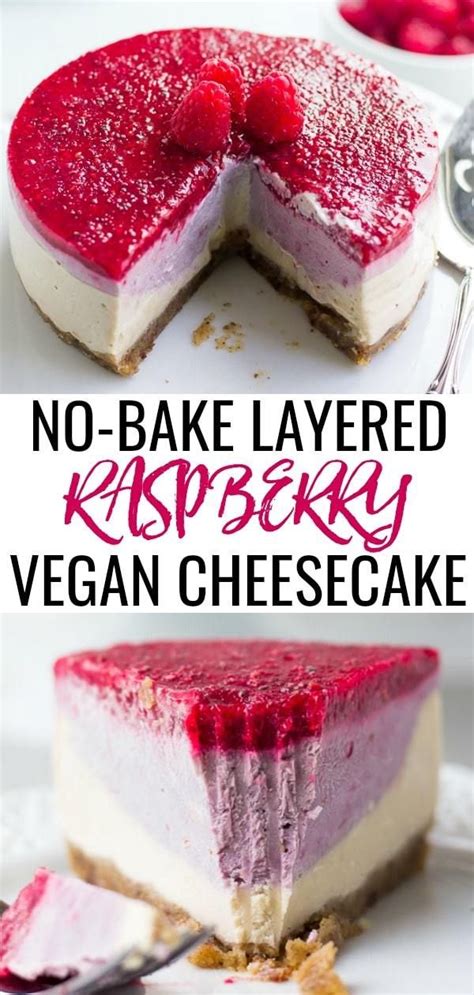 Creamy Vegan Raspberry Cheesecake Recipe