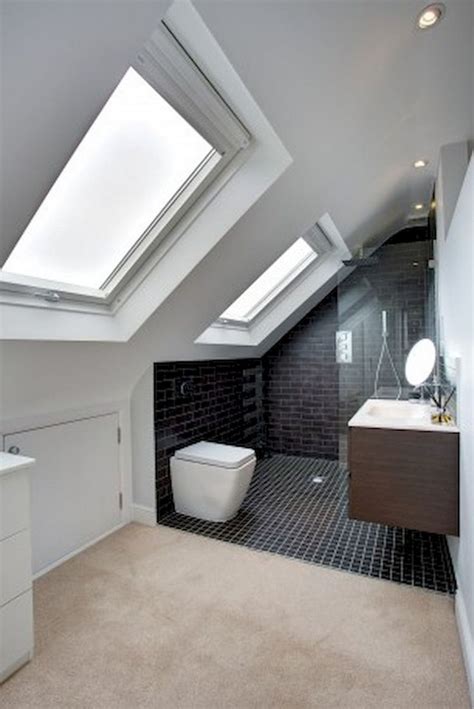 48 Awesome Attic Bathroom Design Ideas Small Attic Bathroom Loft Bathroom Loft Conversion