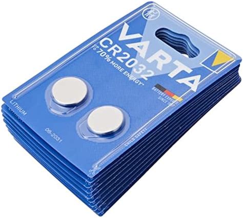 VARTA Batteries Electronics CR2032 Lithium Button Cell 3V Battery 10