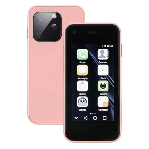 Shipenophy Smartphone Mini Pouces Hd Cran Tactile Portable Rose