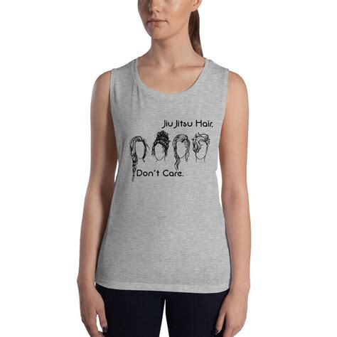 Women S Jiu Jitsu Hair Don T Care Tank Etsy