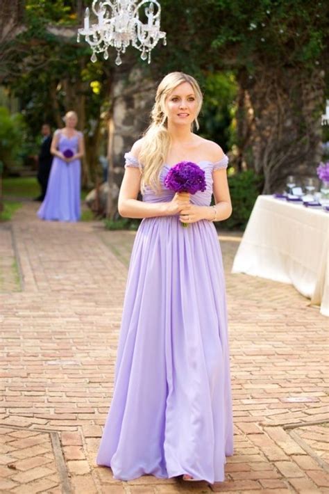 Light Purple Strapless Bridesmaid Dresses