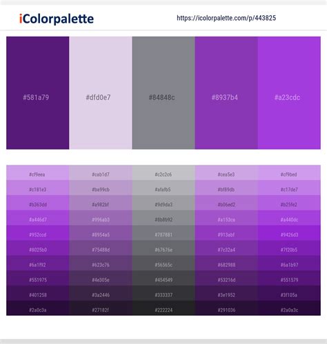 140+ Latest Color Schemes with Royal Purple Color tone combinations | 2021 | iColorpalette