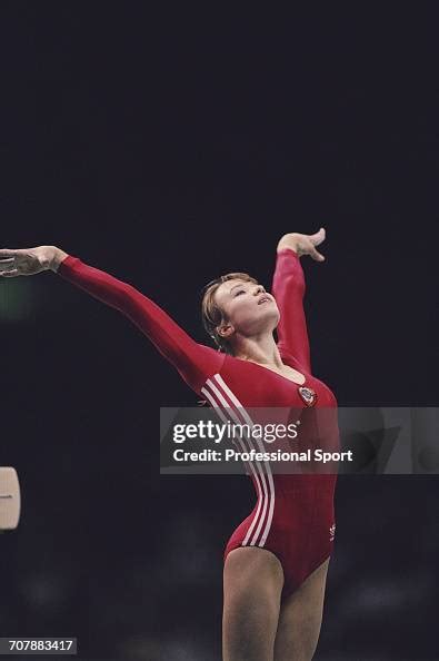 Belarus Gymnast Svetlana Boginskaya Competing For The Soviet Union