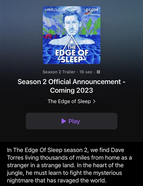 What Are Your Predictions For Season 2 Of The Edge Of Sleep Rmarkiplier