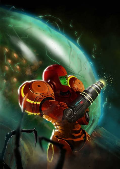 Samus Vs Metroid Created By Mitch Mueller Samus Metroid Samus