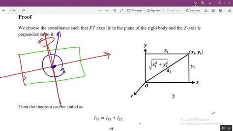 Perpendicular Axis Theorem YouTube