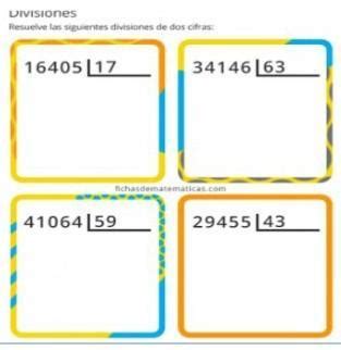 Resuelve Las Siguientes Divisiones De Dos Cifras Brainly Lat