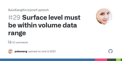 Surface Level Must Be Within Volume Data Range Issue 29