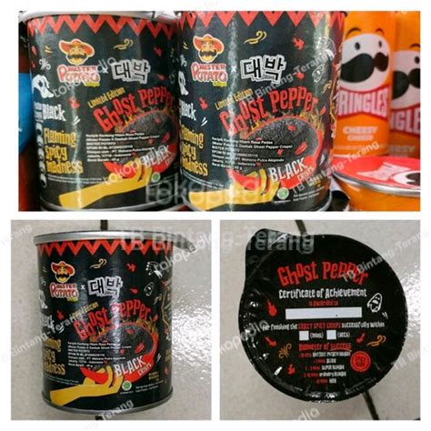 Jual Mister Potato X Daebak Ghost Pepper Chips Black Crips Limited