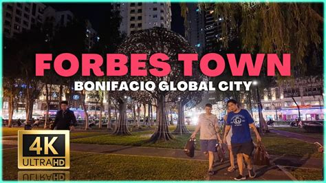 Dining Nightlife At Forbes Town BGC Bonifacio Global City Night