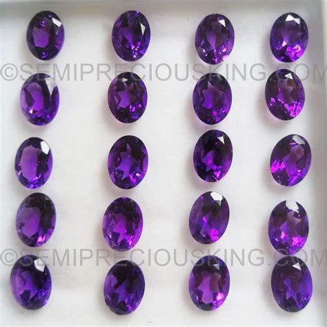 Oval Pastel Purple To Royal Purple African Amethyst Stones For Jewelry