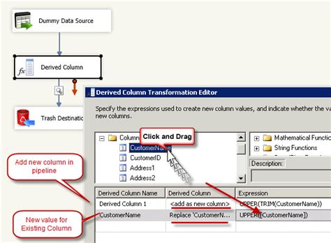 How To Use Ssis Derived Column Transform Binaryworld Blog