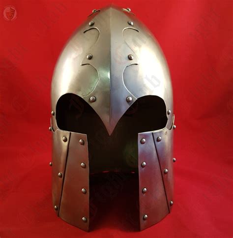 Armour Helms And Helmets Barbute Helmets Scalloped Barbute Helmet