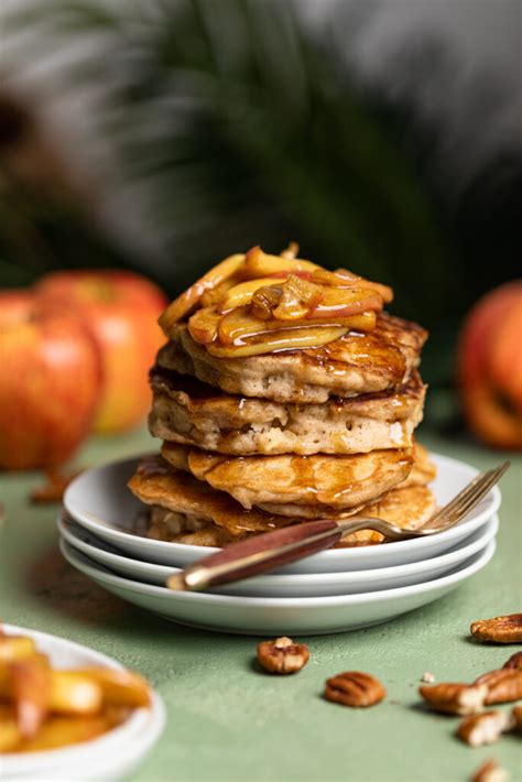 Warm Vegan Apple Cinnamon Pancakes Orchids Sweet Tea