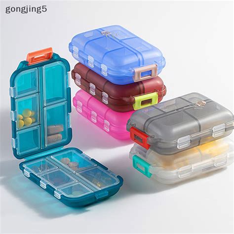 Gongjing Travel Pill Organizer Moisture Proof Pills Box For Pocket