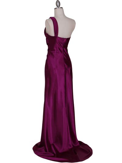 Purple One Shoulder Evening Dress Sung Boutique L A