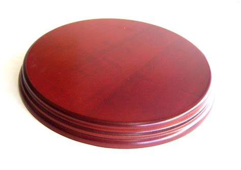 Wooden Base Round 18cm Mahogany Woodenbases For Modeling Wood Bases