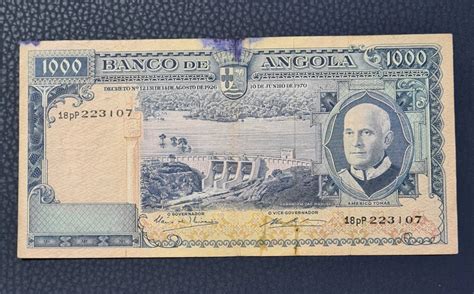 Angola 1000 Escudos 1970 Americo Tomas Arhiva Okazii Ro