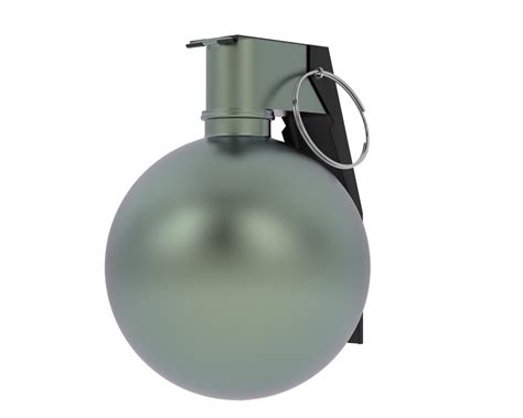 Hand Grenade Isolated On Background 3d Rendering Illustration