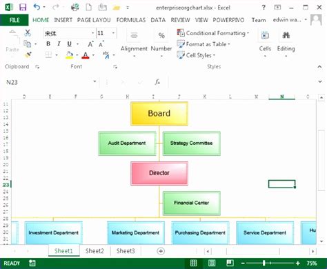 10 Excel organization Chart Template - Excel Templates