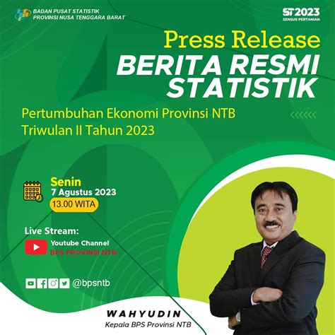 Pertumbuhan Ekonomi Provinsi NTB Triwulan II Tahun 2023 Mengalami