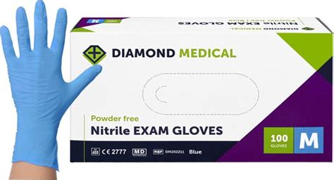 Diamond Medical Medische Nitril Handschoenen Blauw Maat L 100