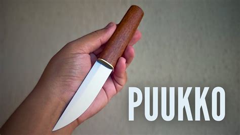 Fiz uma INCRÍVEL PUUKKO de um pedaço de aço velho making puukko knife