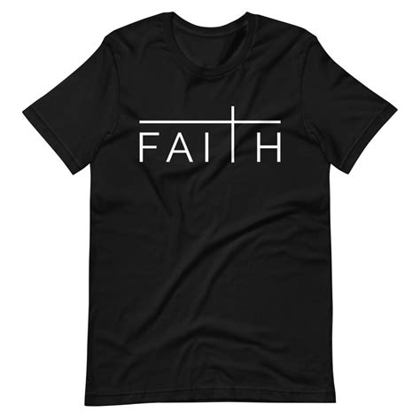 FAITH CHRISTIAN T-SHIRT- BLACK – Urban Christian