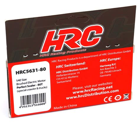 New Hrc Racing Perfect Scaler T Brushed Crawler Motor Hrc