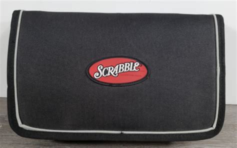 Scrabble Game Folio Edition Portable Zippered Case Complete W Pieces