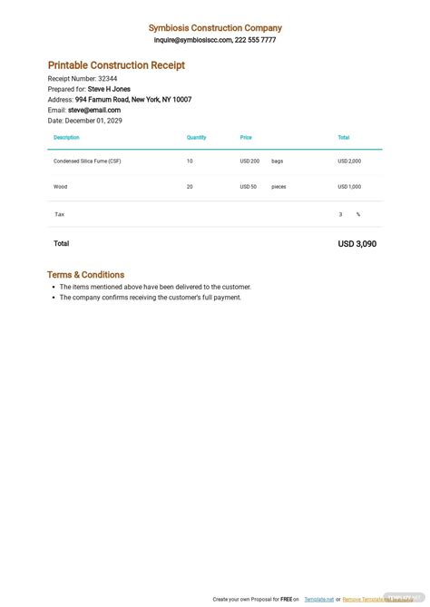 50 Receipt Samples Format And Examples 2023