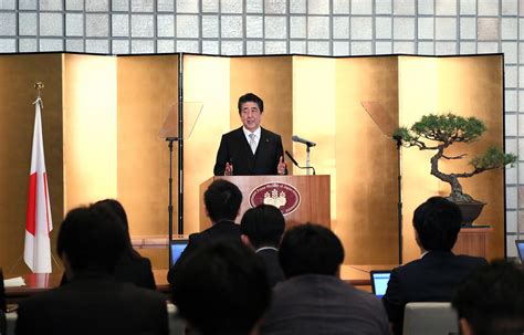 安倍内阁总理大臣新年记者招待会总理动向日本国首相官邸