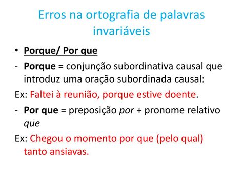 Erros De Ortografia - PPT - Causas dos principais erros de ortografia PowerPoint Presentation ...
