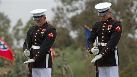 Marine Corps tradition returns: Battle Color Detachment performs at ...