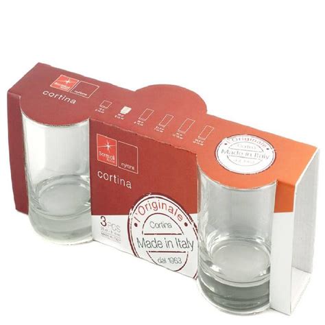 SET 3 BICCHIERI ACQUA CORTINA