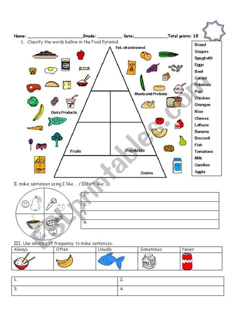 Food Pyramid Esl Worksheet By Mily0815 Food Pyramid Vocabulary