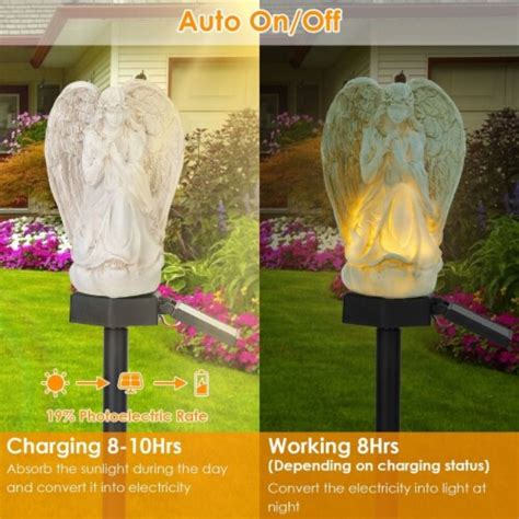 Solar Praying Angel Statue Garden Light Led Decoration Angel Lamp Ip65