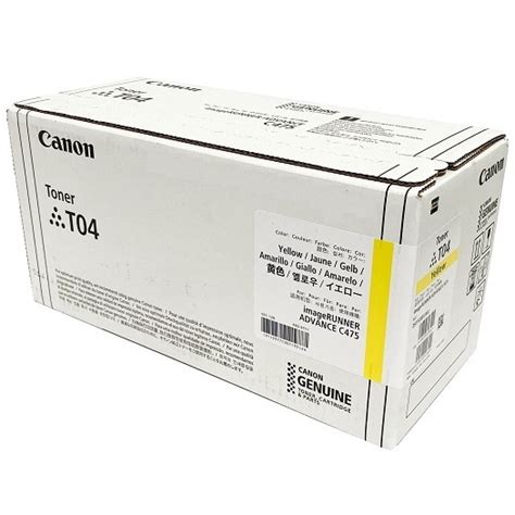 T04 Yellow Toner Cartridge Canon Genuine OEM Yellow