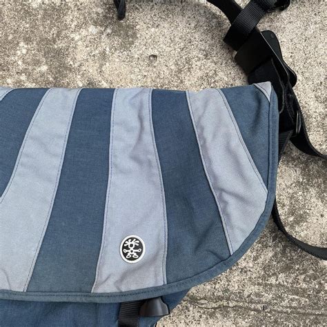 Crumpler Women S Blue And Navy Bag Depop