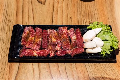 Korean Traditional Style Fresh Pork Beef Belly Bbq Stock Image Image