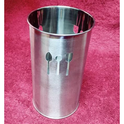 Stainless Steel Cutlery Holder Size Round And Height At Best