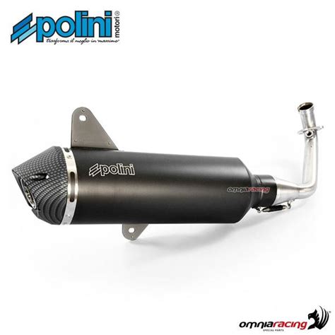 Polini Steel Full Exhaust System Approved Wit Catalysator For Vespa