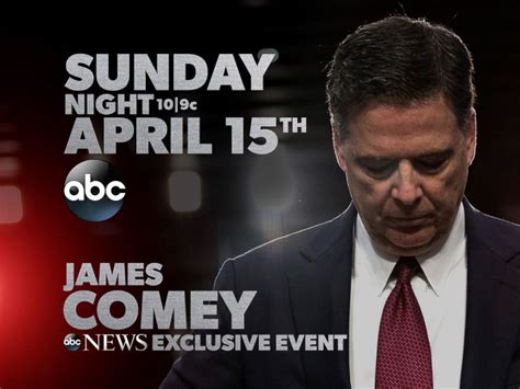 Exclusive James Comey To Give First Interview To Abc News George