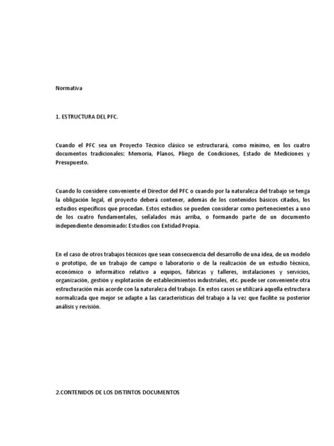 Normativa Para Un Proyecto Pdf Formato De Documento Portable