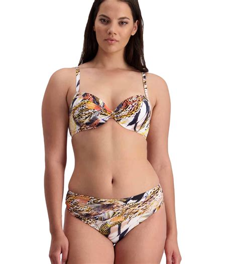 Moontide Swimwear Diamond Maze Reversible High Ruched Front Bikini Pant