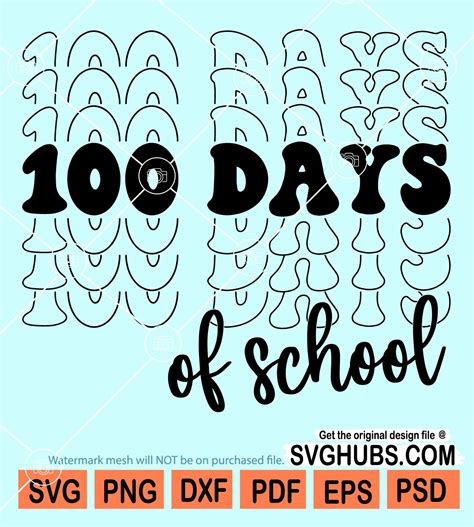 Days Of School Svg Days Smarter Svg Th Day Of School Svg