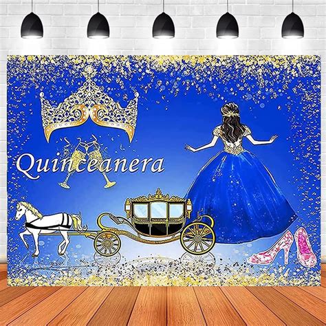 Amazon SENDY 7x5ft Quinceanera Backdrop For Girl Happy 15th