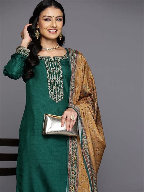 Libas Ethnic Motifs Yoke Design Kurta With Trousers And Dupatta Price