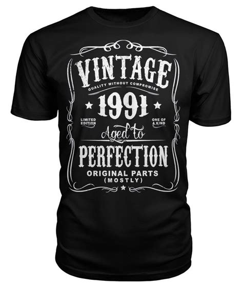 Vintage 1991 Aged To Perfection Shirt Aged To Perfection Shirts